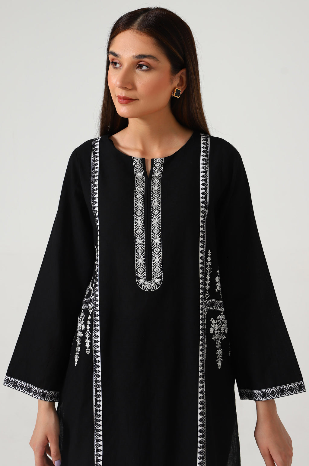 Stitched 2 Piece Embroidered Dobby Suit