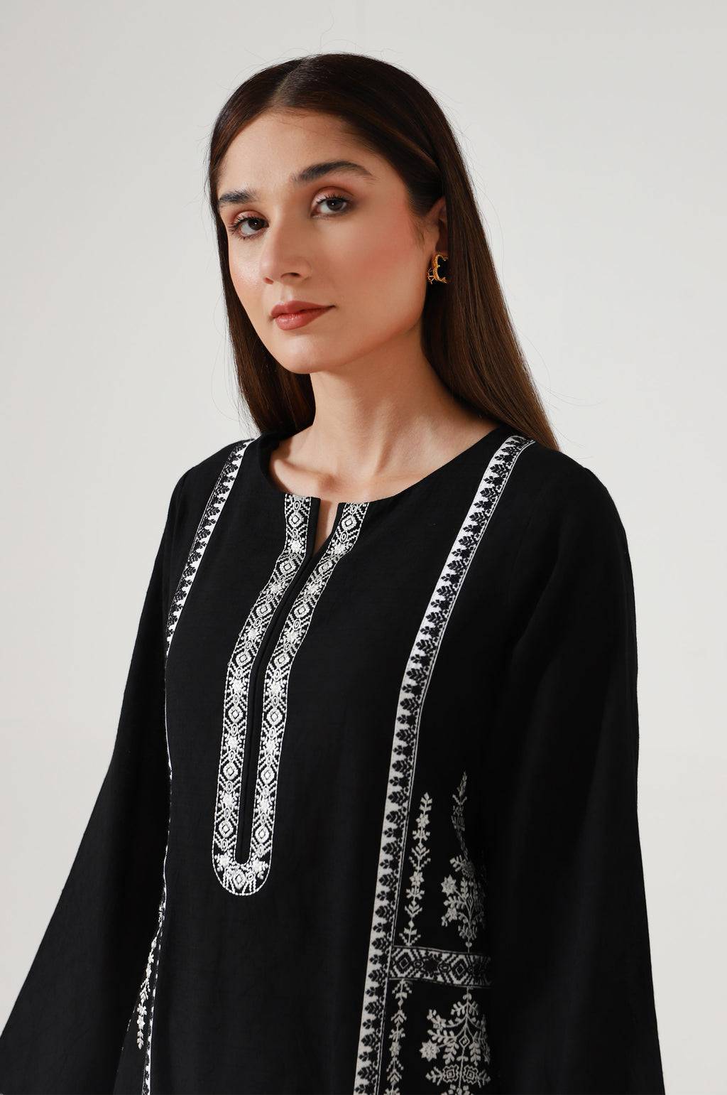Stitched 2 Piece Embroidered Dobby Suit