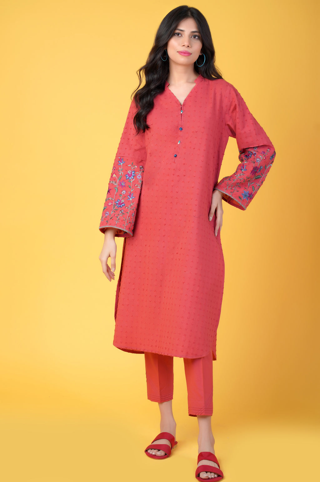 Stitched 2 piece Brochia Jacquard Suit
