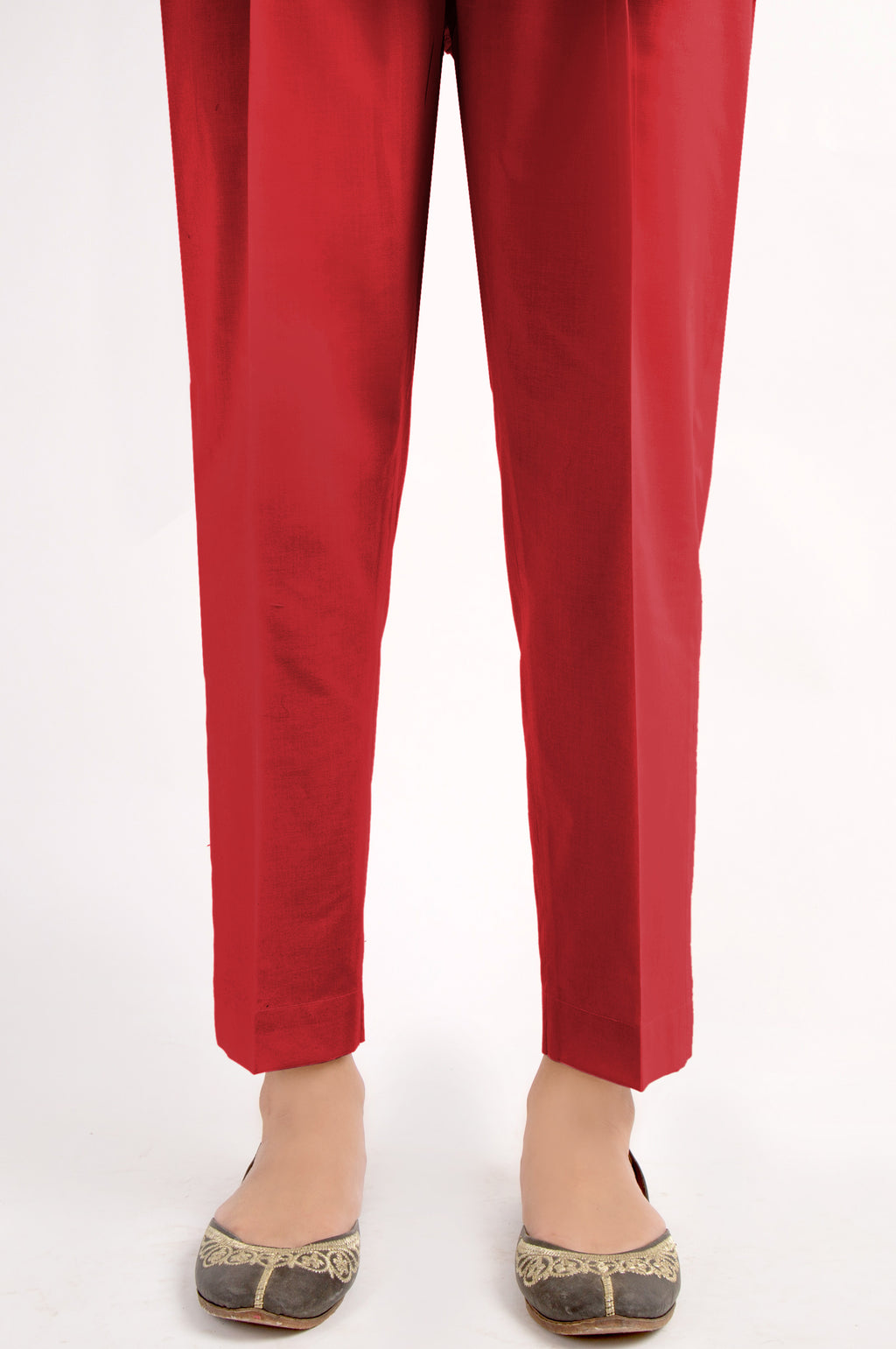 Unstitched Cambric Bottom - Maroon