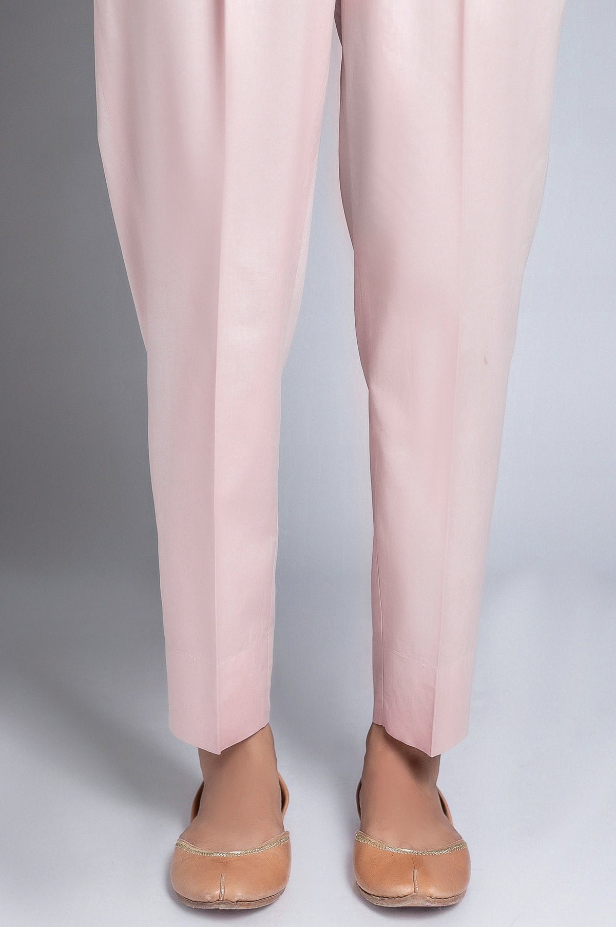 Unstitched Cambric Bottom - Light Pink