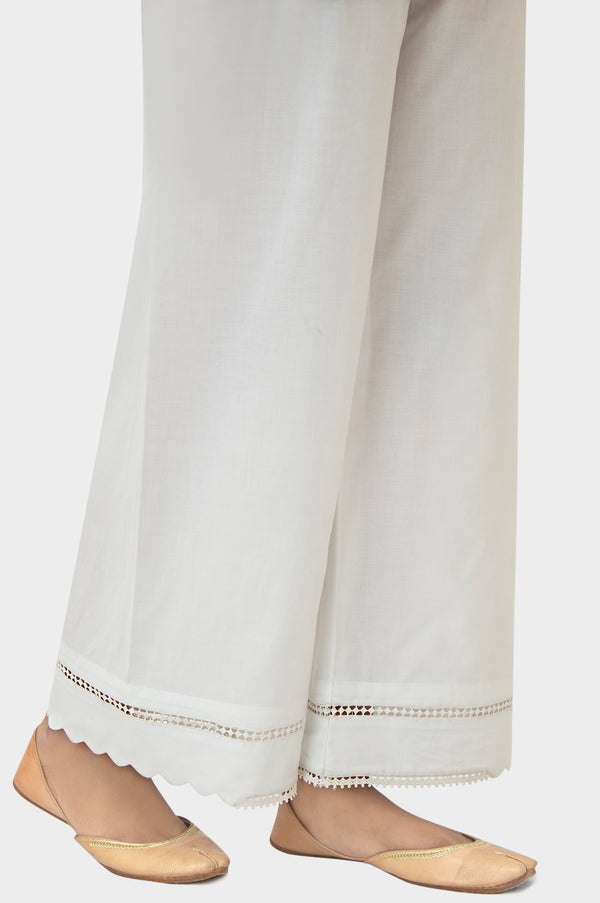 Embellished Cambric Culottes - White