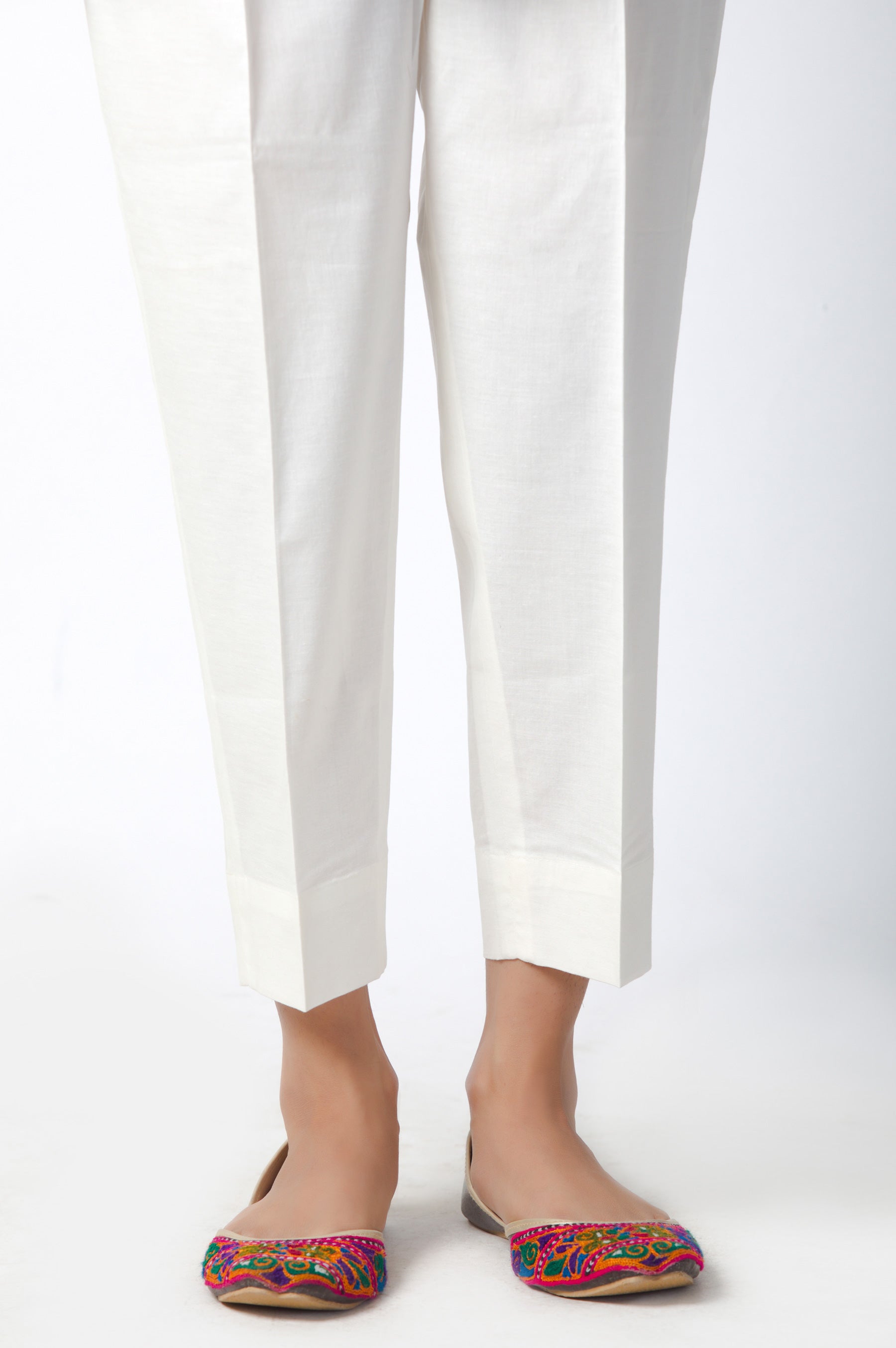 Basic Cambric Cigarette Pants