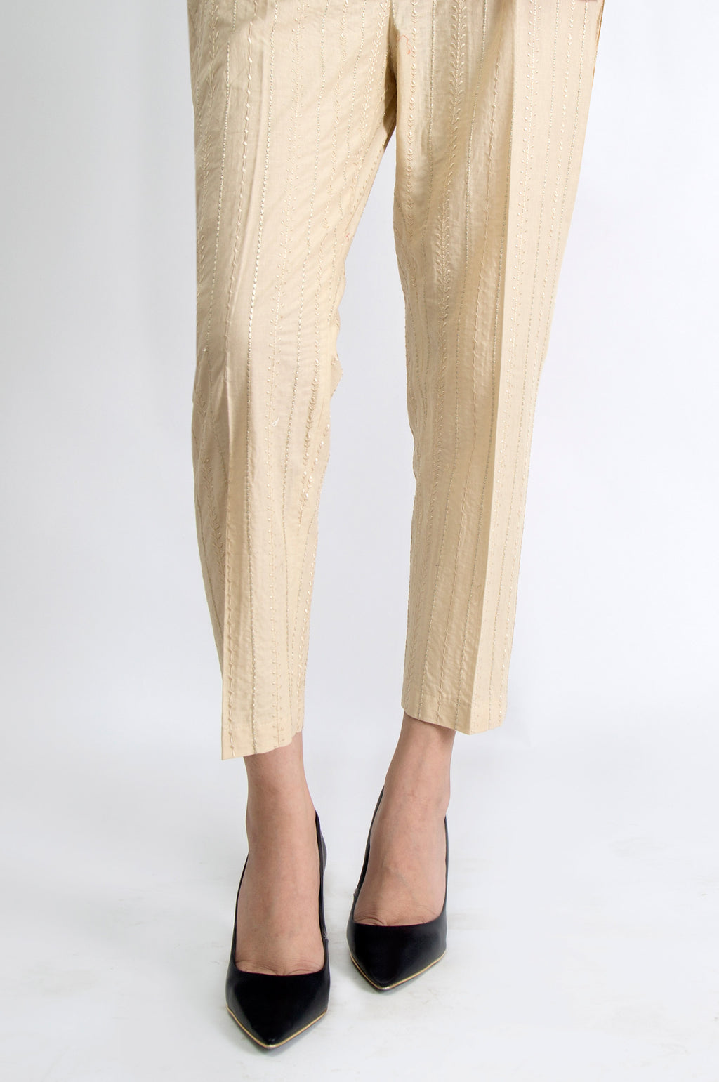 Embroidered Cambric Pants
