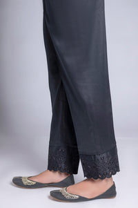 Satin Embellished Cigarette Pant