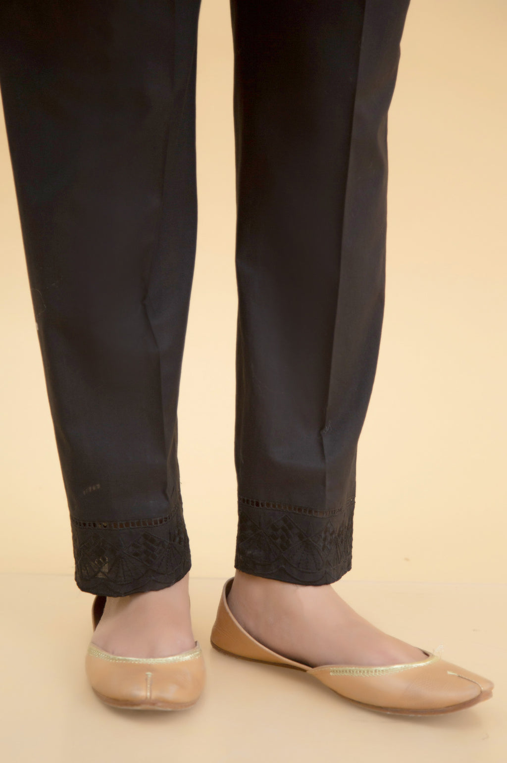 Stylized Cambric Cigarette Pants
