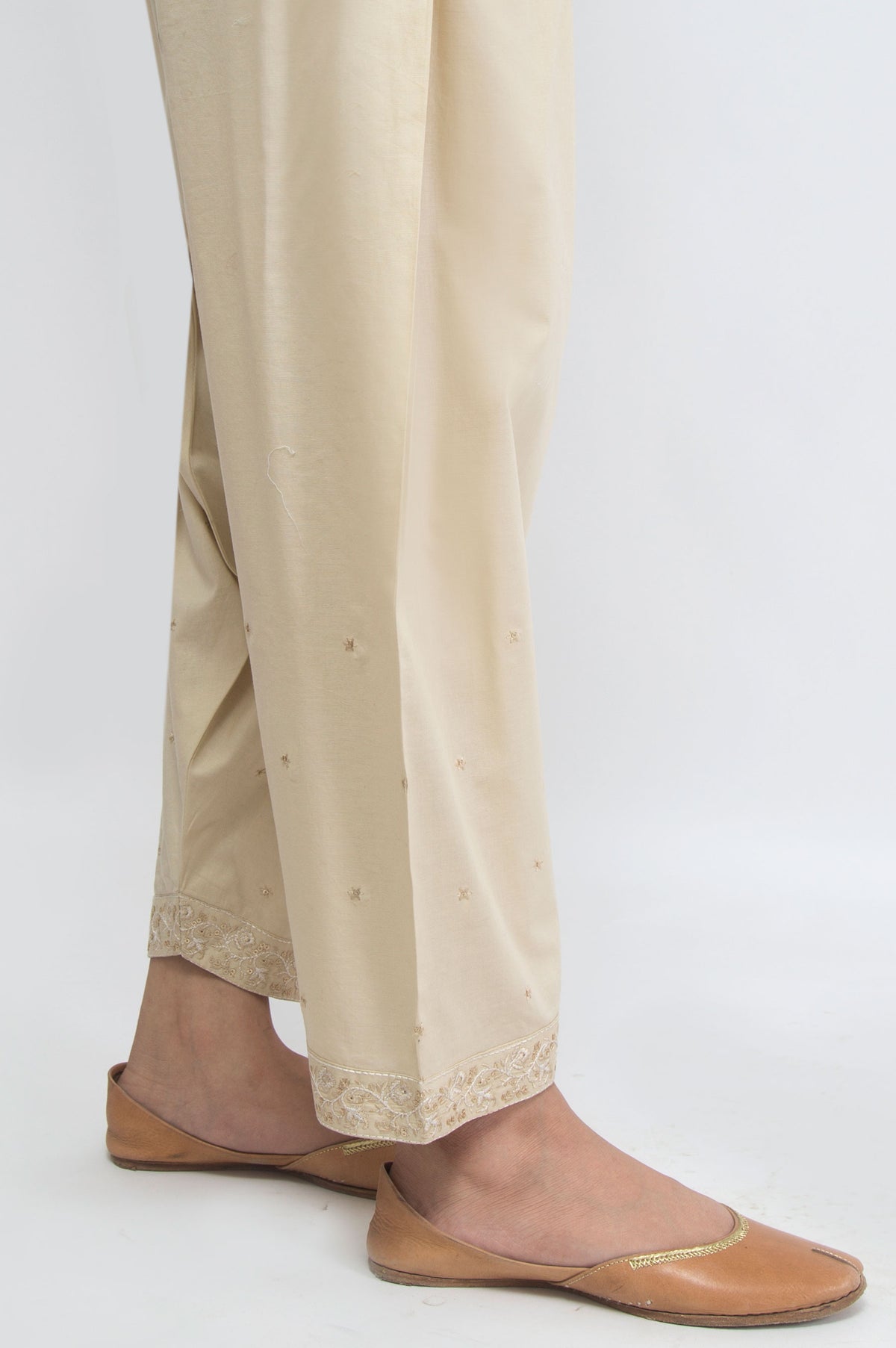 Embroidered Shalwar - Beige