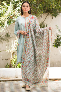 Unstitched 2 Piece Embroidered Lawn Suit