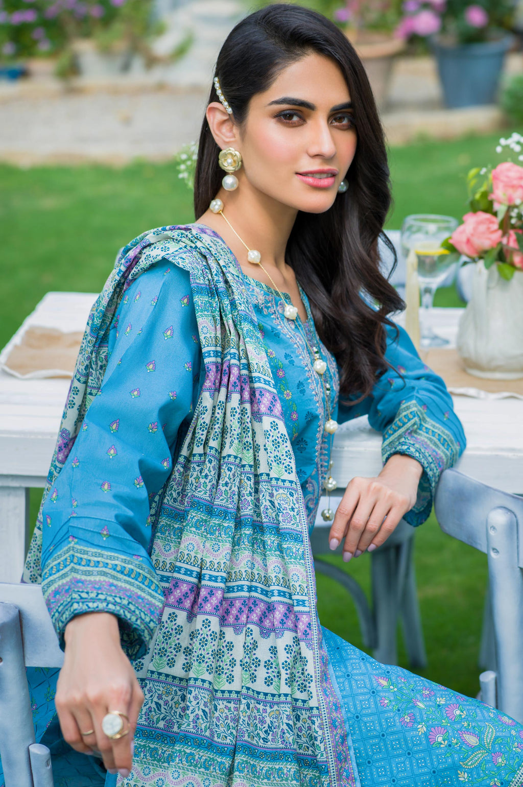 Stitched 2 Piece Embroidered Lawn Suit