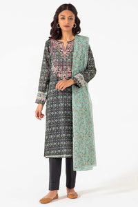 Stitched 2 Piece Embroidered Lawn Suit