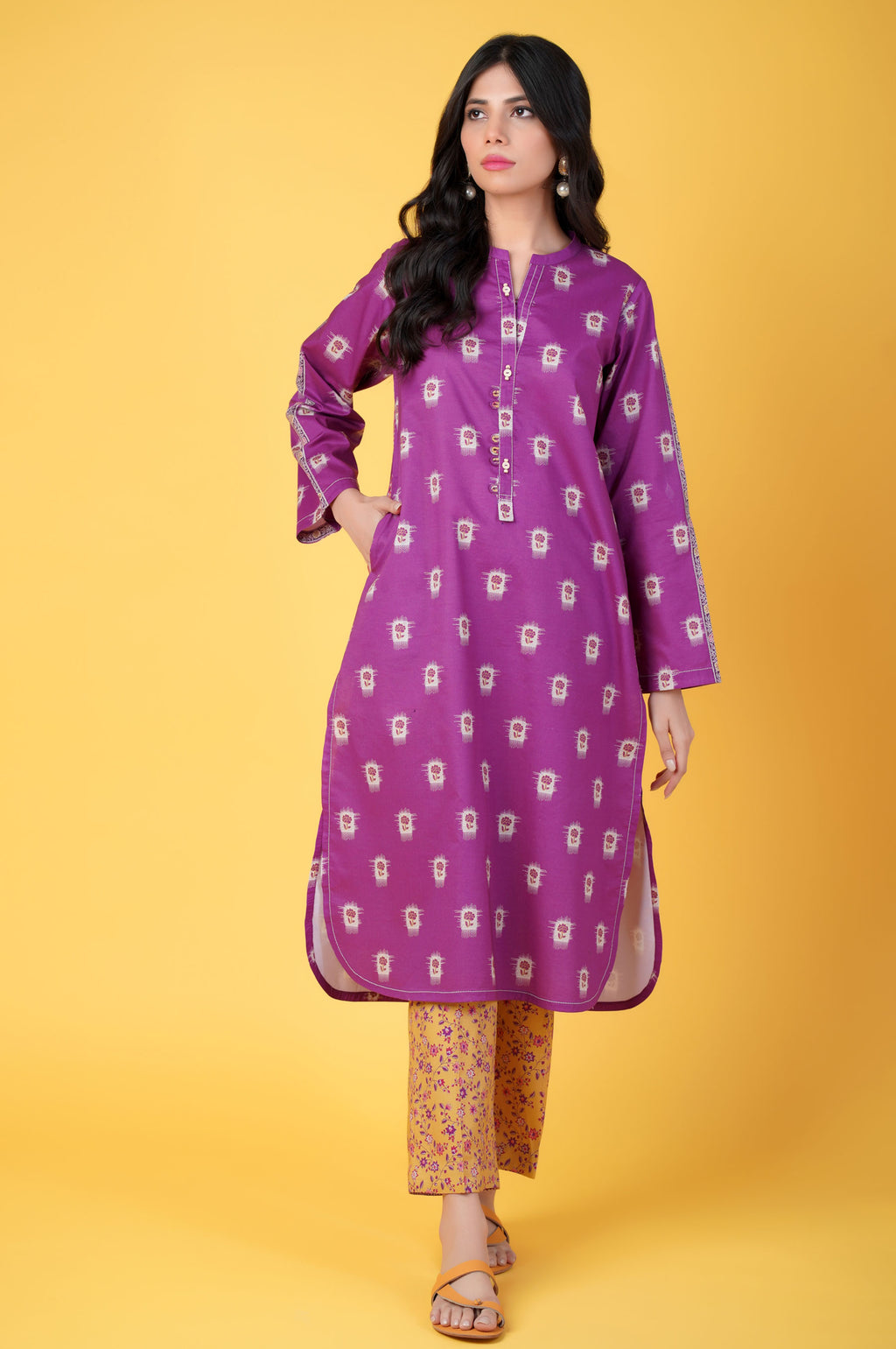 Stitched 2 Piece Printed Lawn Suit
