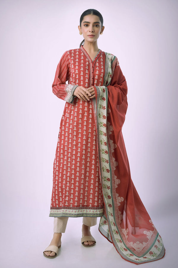 Stitched 2 Piece Printed Lawn Suit