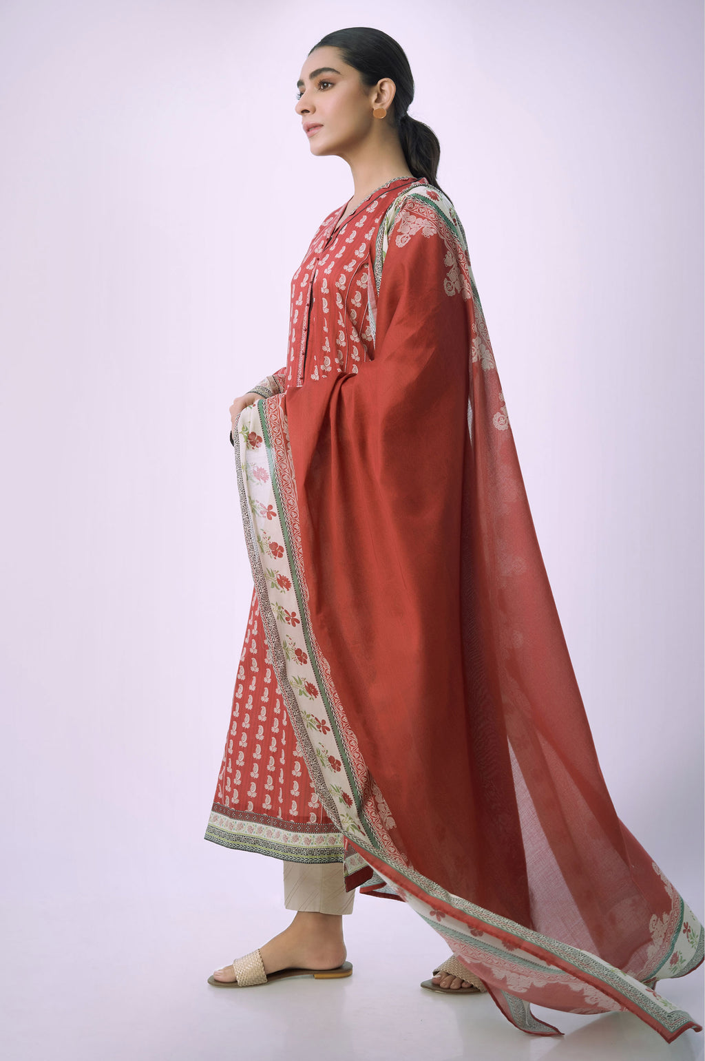 Stitched 2 Piece Printed Lawn Suit