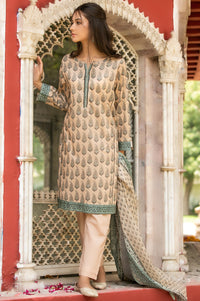 Unstitched 3 Piece Printed Lawn Suit