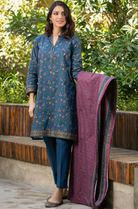 Unstitched 3 Piece Printed Cambric Suit