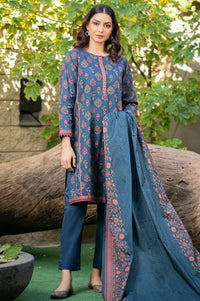 Unstitched 3 Piece Printed Cambric Suit