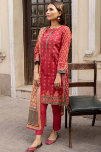 Unstitched 3 Piece Printed Lawn Suit with Printed Lawn Dupatta