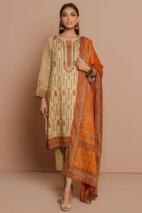 Unstitched 3 Piece Printed Doria Lawn Suit with Voile Slub Dupatta