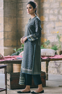 Stitched 3 Piece Printed Cottel Suit