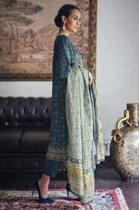 Stitched 3 Piece Printed Karandi Suit