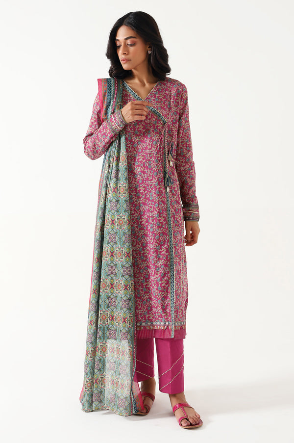 Stitched 3 Piece Printed Lawn Suit