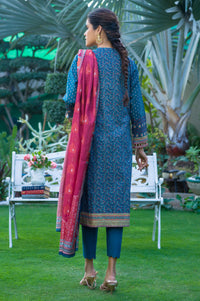 Stitched 3 Piece Embroidered Lawn with Kotta Cotton Suit