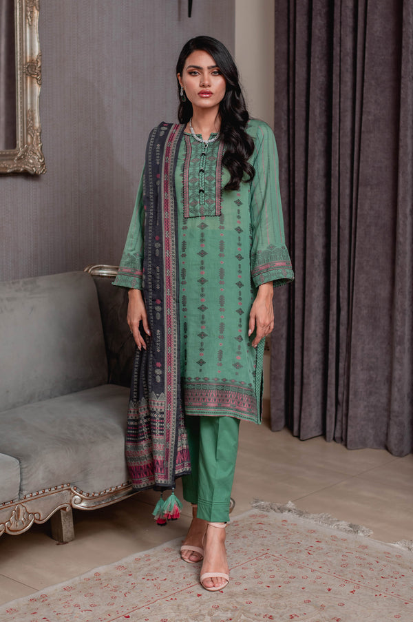 Stitched 3 Piece Dyed Jacquard Suit