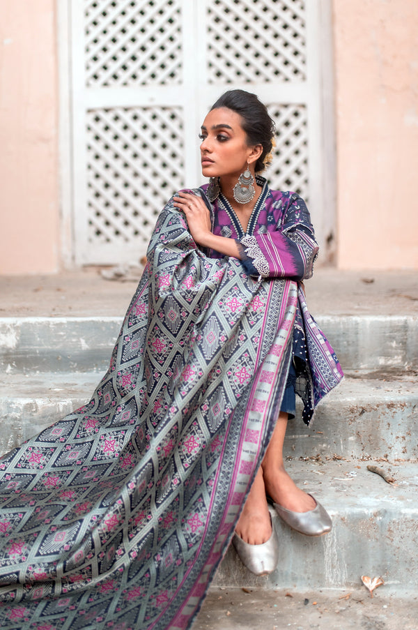 Unstitched 3 Piece Yarn Dyed Jacquard Suit