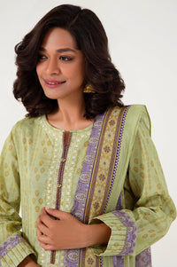 Stitched 3 Piece Embroidered Lawn Suit