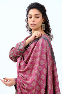Stitched 3 Piece Printed Doria Linen Viscose Suit