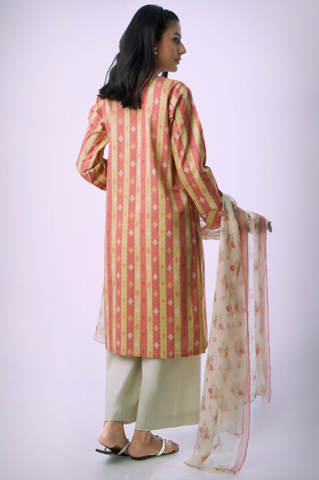 Stitched 3 Piece Printed Lawn