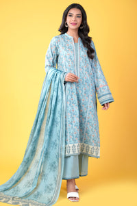 Unstitched 3 Piece Printed Lawn Suit