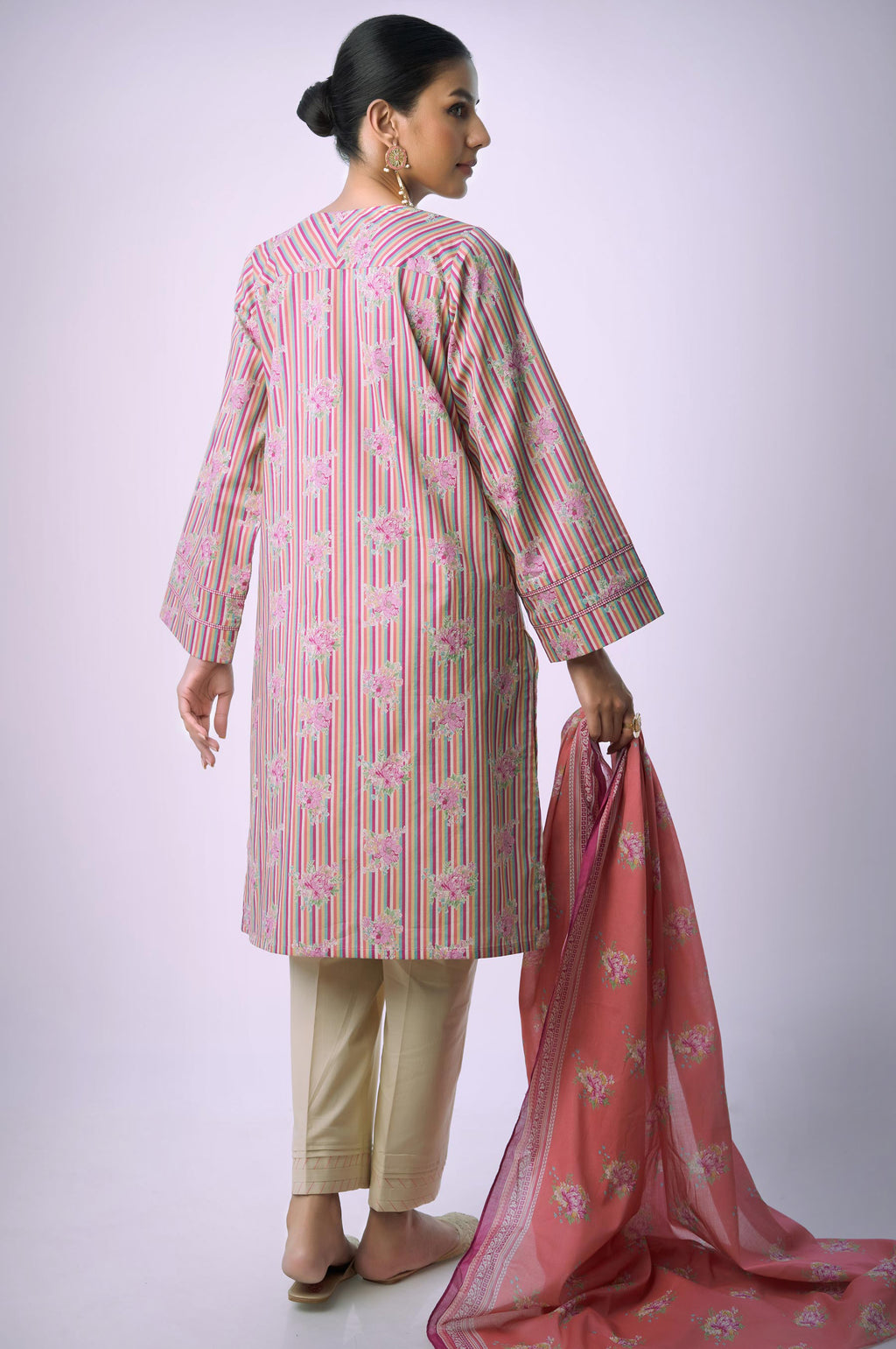 Stitched 3 Piece Printed Lawn