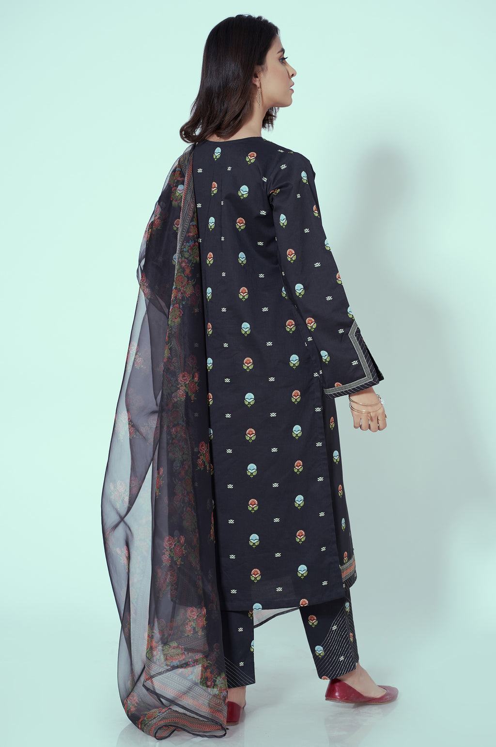 Unstitched 3 Piece Printed Lawn Suit