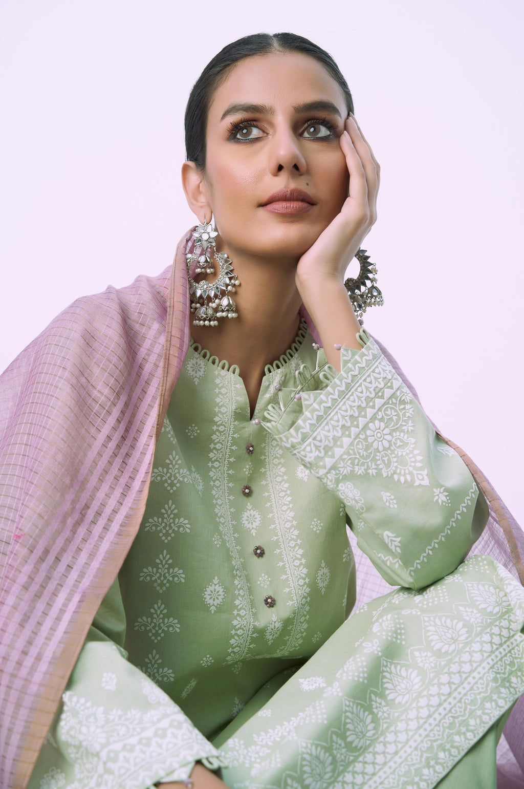 Stitched 3 Piece Printed Lawn