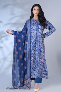 Unstitched 3 Piece Printed Lawn Suit