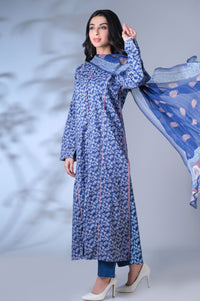 Unstitched 3 Piece Printed Lawn Suit