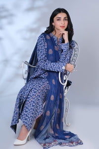 Unstitched 3 Piece Printed Lawn Suit
