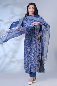 Unstitched 3 Piece Printed Lawn Suit