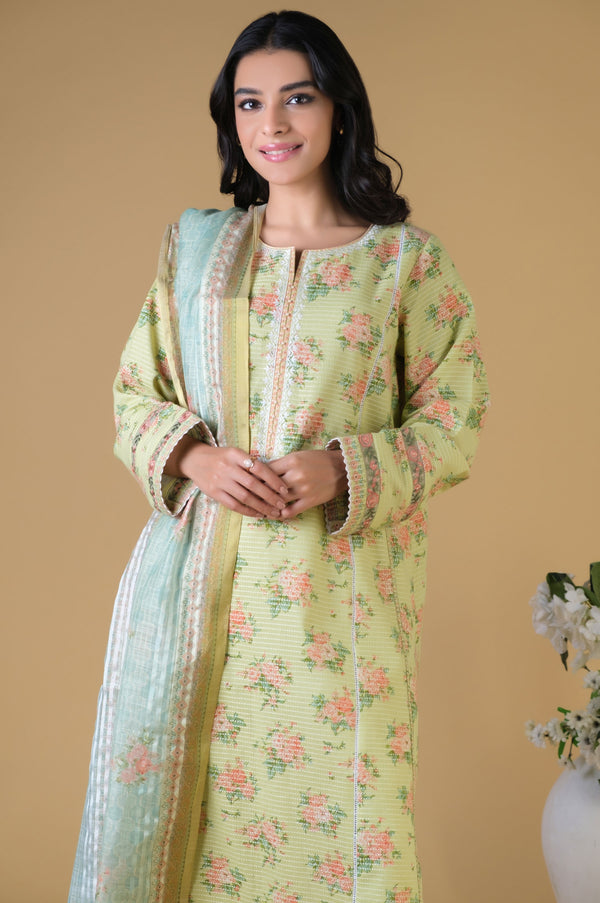 Rs 3700 Coral basic Dobby lawn printed 3pc (SB 02) main image 0