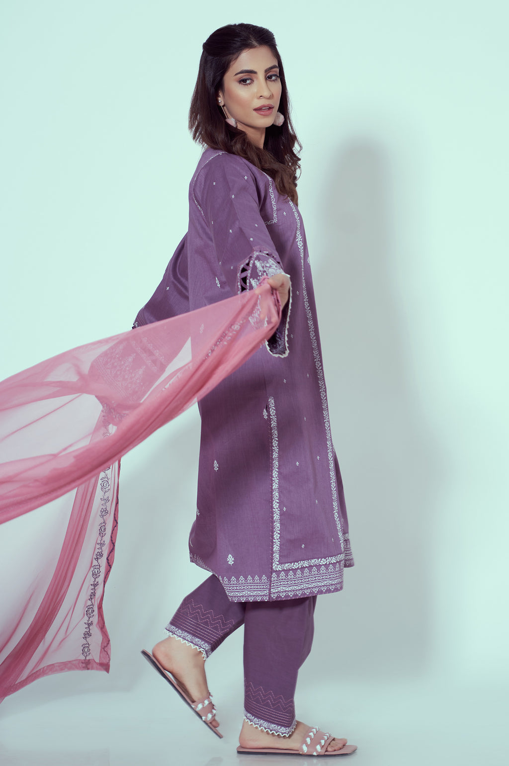 Unstitched 3 Piece Puff Printed Lawn Suit