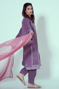 Unstitched 3 Piece Puff Printed Lawn Suit