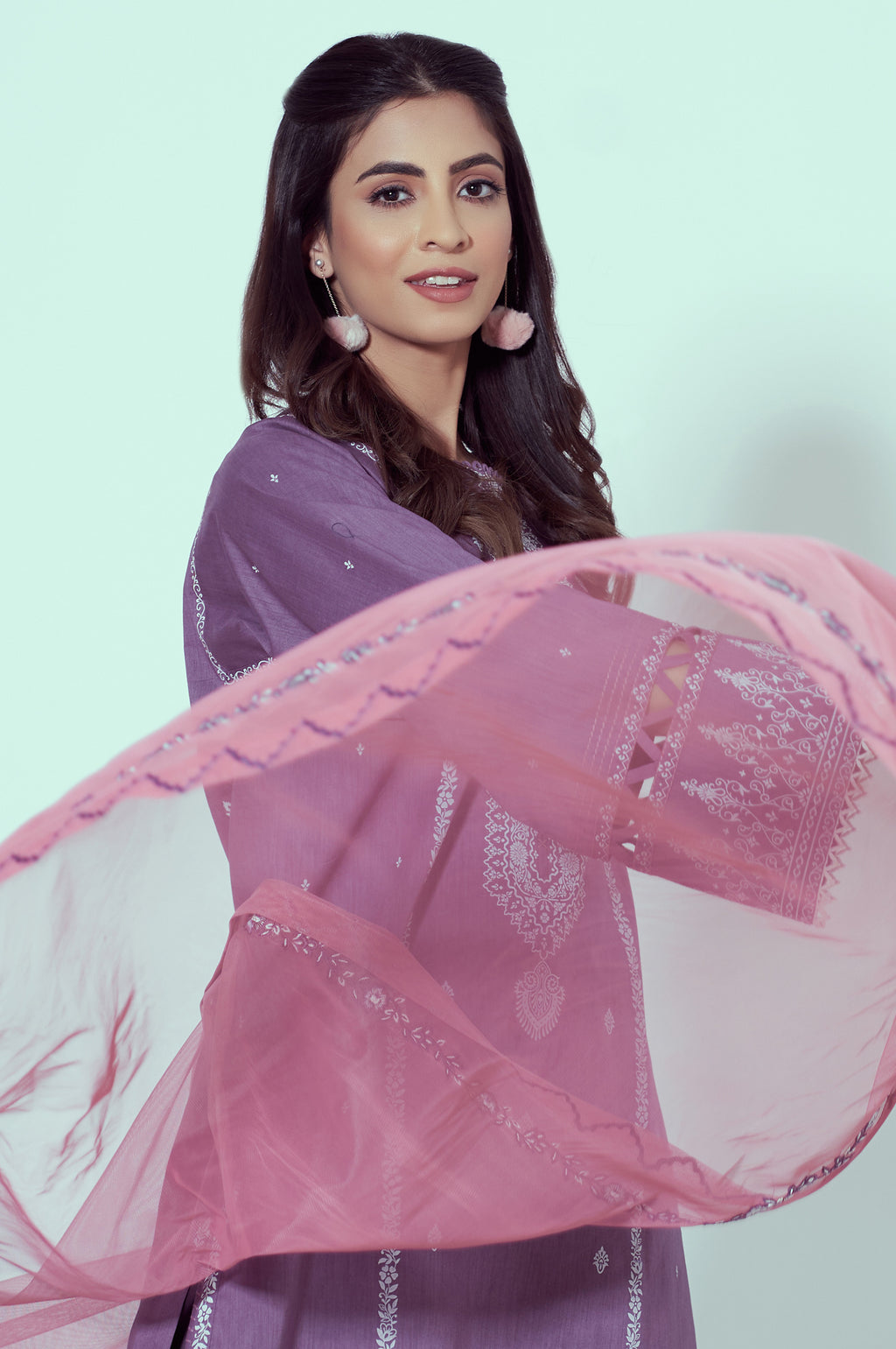 Unstitched 3 Piece Puff Printed Lawn Suit