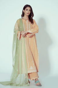 Unstitched 3 Piece Puff Printed Lawn Suit