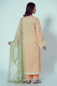 Unstitched 3 Piece Puff Printed Lawn Suit