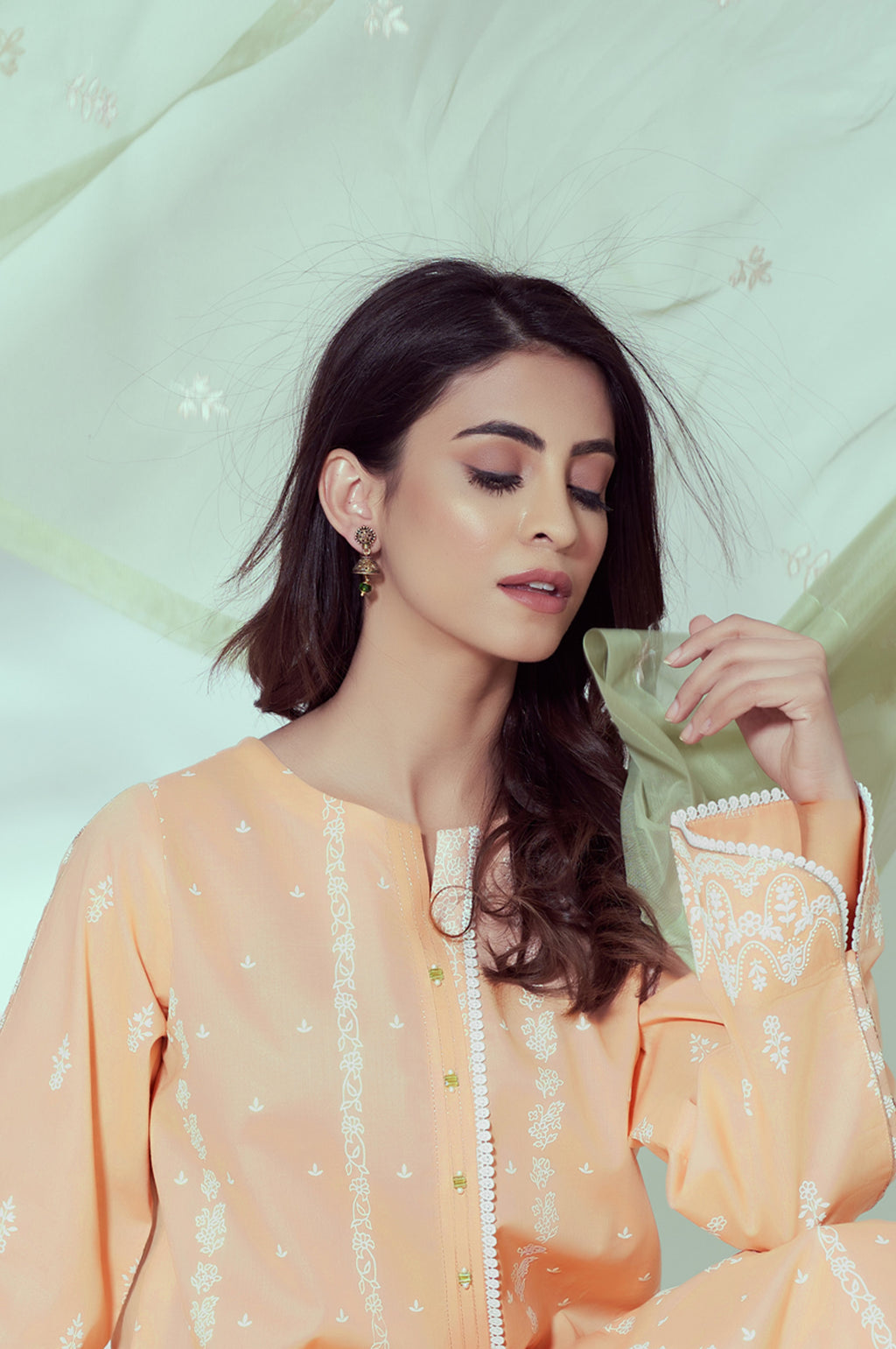 Unstitched 3 Piece Puff Printed Lawn Suit