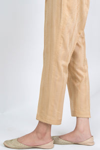 Jacquard Embroidered Cigarette Pants