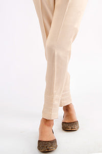 Embellished Jamawar Pants - Gold