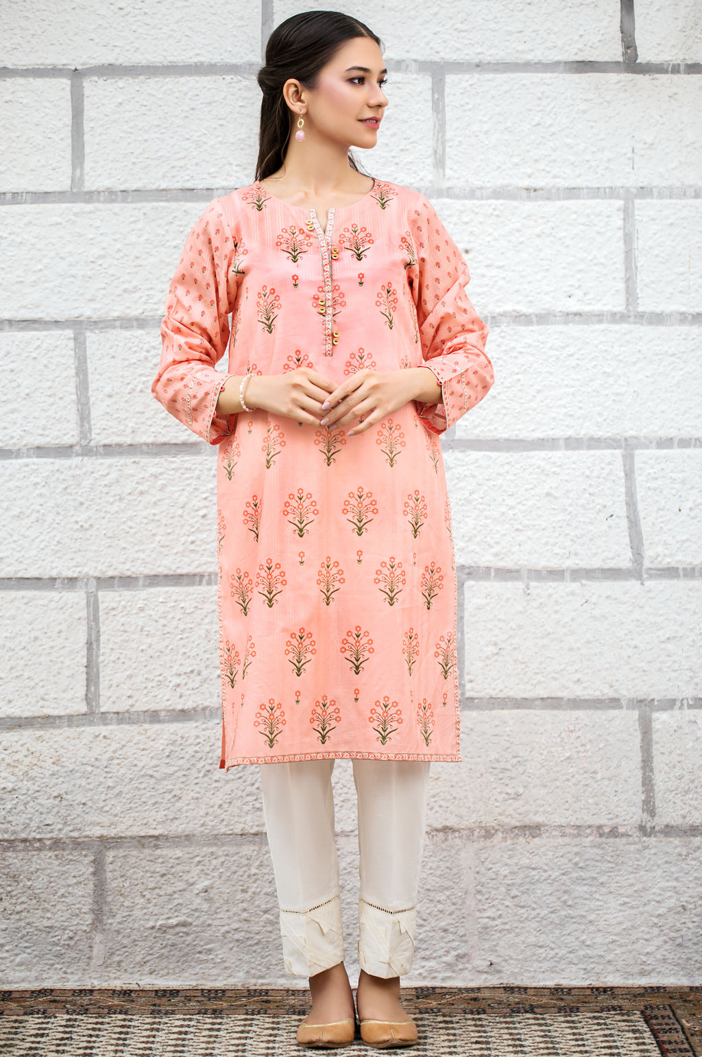 Stitched 1 Piece Digital Printed Doria Lawn Shirt