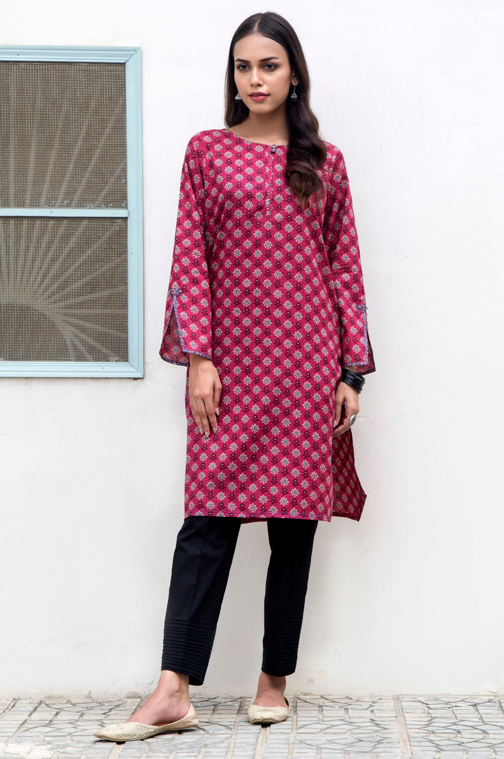 Stitched 1 Piece Printed Lawn Shirt